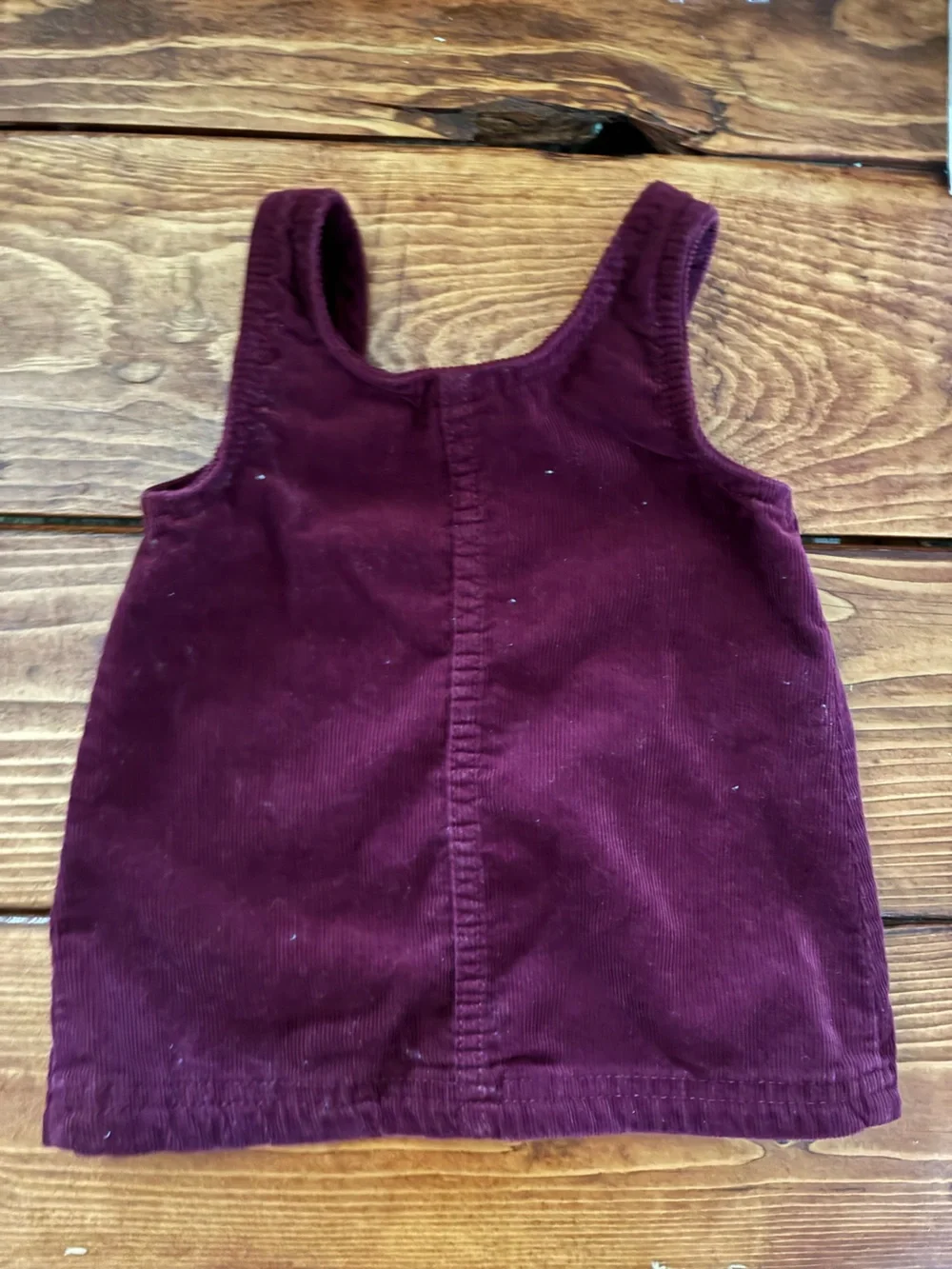 Corduroy Tank Dress in Deep Burgundy